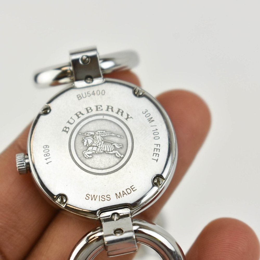 BURBERRY BU5400 Stainless Nova Check Logo Watch nr - Picture 8 of 10